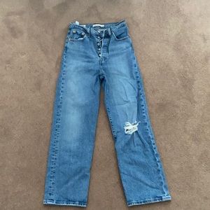Levi’s rib cage  straight jeans